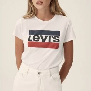 Levi's Crew Neck T-Shirt with Logo, Size XS